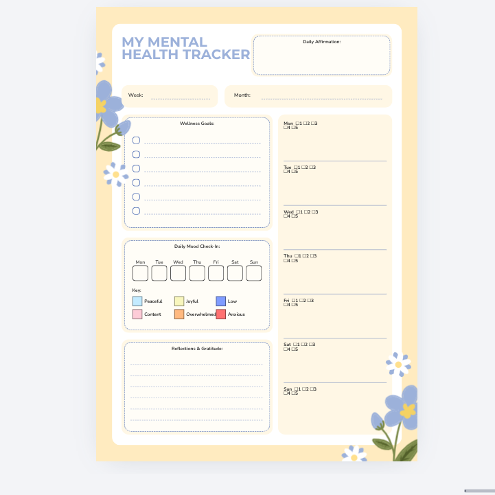 Mental Health Tracker/Journal
